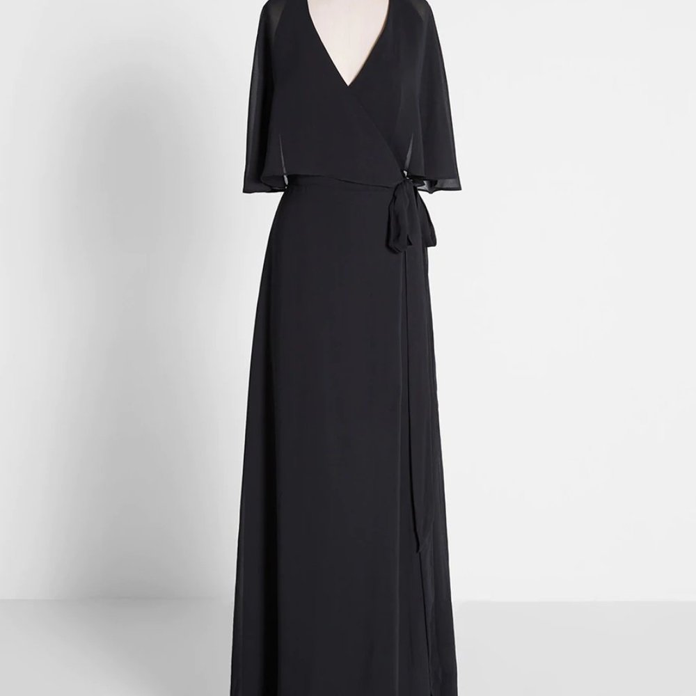 BNWOT Modcloth "Queen of Eden" 70s-inpired chiffon wrap dress